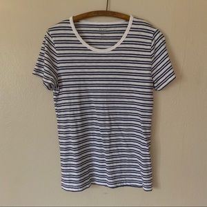 J. Crew Striped Slub Tee Vintage Look sz M
